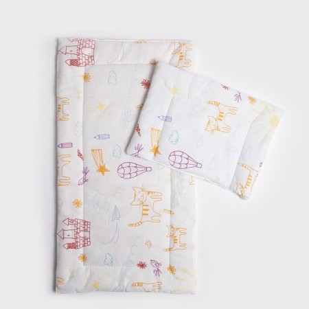 Set in a stroller 2 items universal (mattress 40x70, pillow 30x40), color mix-4