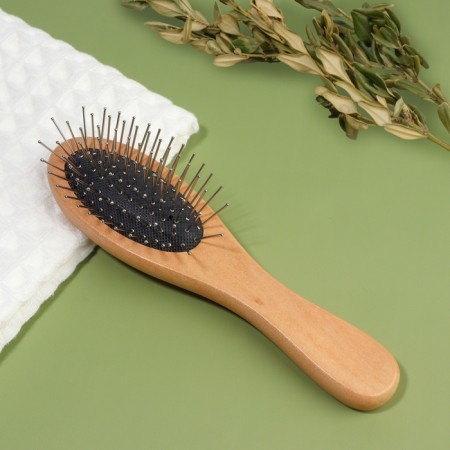 Massage comb, 4.5 × 16 cm, color "light wood"-1