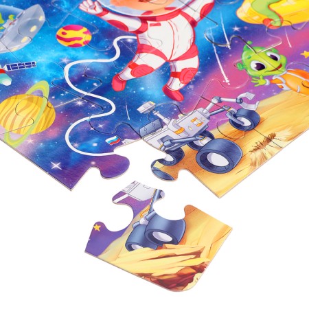 Maxi-Puzzles 2 in 1 "Pirates and Cosmos No. 1", 15 and 24 elements-3