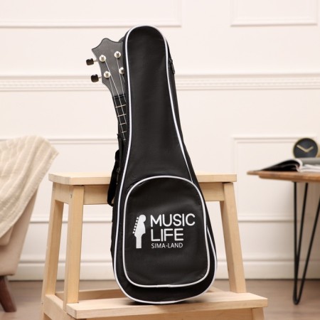 Music Life Ukulel Case, premium, with a patch pocket, 55 x 20 x 5 cm