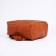 Women's backpack made of artificial leather with zipper, 1 pocket, redhead red