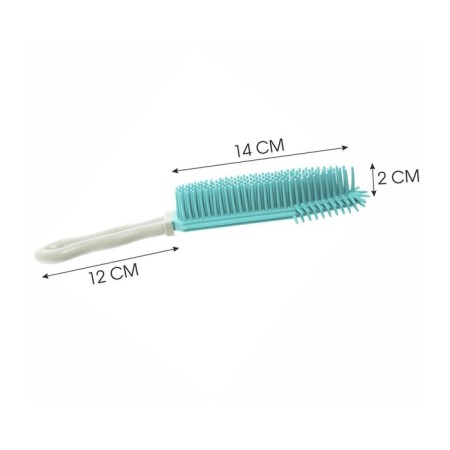 Brush with a handle, with rubberized bristles, 27x5x3 cm-1