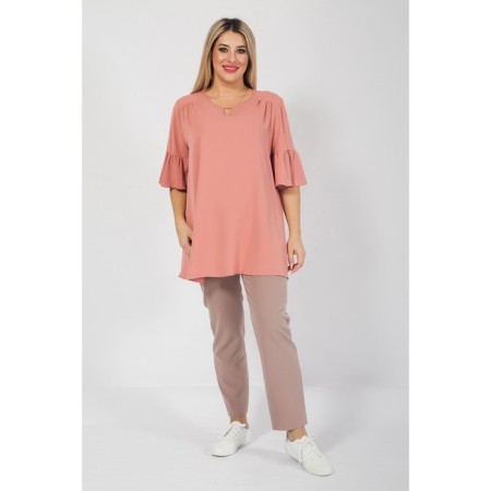 Female blouse, size 56, powder color-1