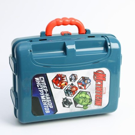 A set of tools, game "Super" in a suitcase with a table, Avengers-6