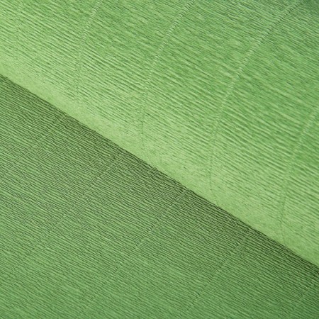 Paper for packages and crafts, corrugated, nephritis, green, plain, bilateral, roll 1 pcs., 0.5 x 2.5 m