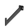Kruk holder for storing heavy objects, 18 cm, wall, black