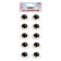 Eyes, set 10 pcs., Size 1 pc: 11.6 × 15.5 mm, green color