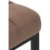 Stool Bar loft Metal/fabric, black/brown 35x35x65 cm