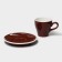 Coffee steam porcelain Magistro Coffee Time, 2 objects: a cup 180 ml, a saucer d = 14.5 cm, brown color