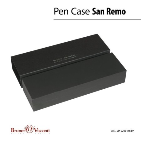 Automatic ball handle, 1.0 mm, BrunovisConti San Remo, blue rod, powder metal case Soft Touch, in a tube-6