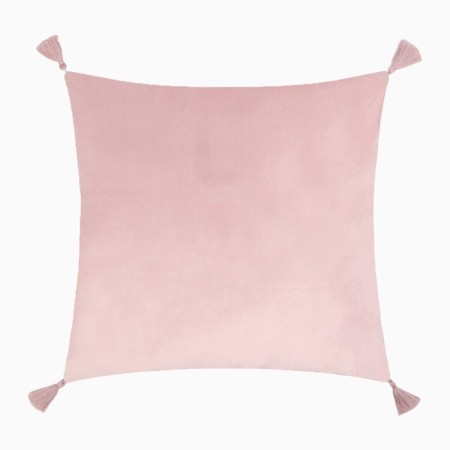 A set of decorative pillowcases Ethel with tassels, pink color, 45x45 cm - 2 pcs, polyester, velor-3