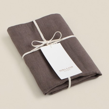 Decorative pillowcase SL Home Linen 40*40 cm, col. Brown, 100%flax-11