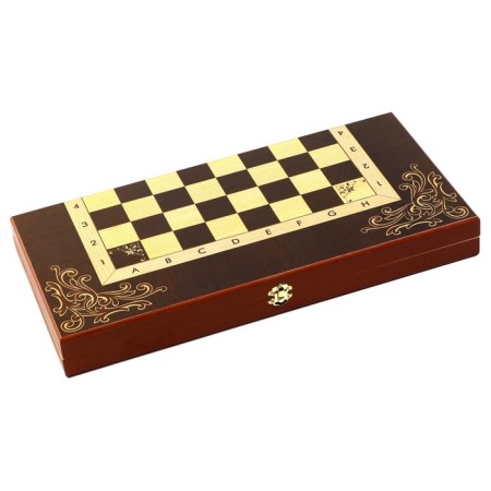 Wooden chess "Galant", 50 x 50 cm, King H-9 cm, Pig H-4.5 cm-5
