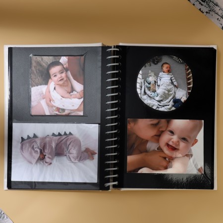 Photo album "First Album", 20 magnetic sheets, black pages color-3