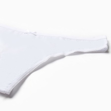 Panties female thongs, white color (Bianco), size 46 (m)-5