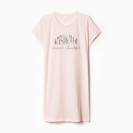 Night shirt female, pink color, size 46