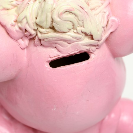 Piggy bank "Pig with curls" 22x13x7cm-3