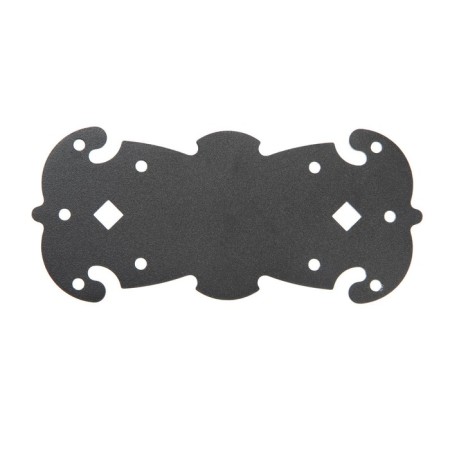 Figure mounting plate, tundra, 180x80x2.1, polymer, black 1 pcs-1