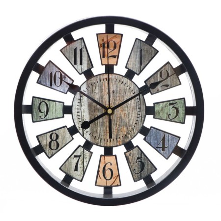 Wall clock, series: interior, discrete move, d-25 cm, aa, black
