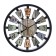 Wall clock, series: interior, discrete move, d-25 cm, aa, black