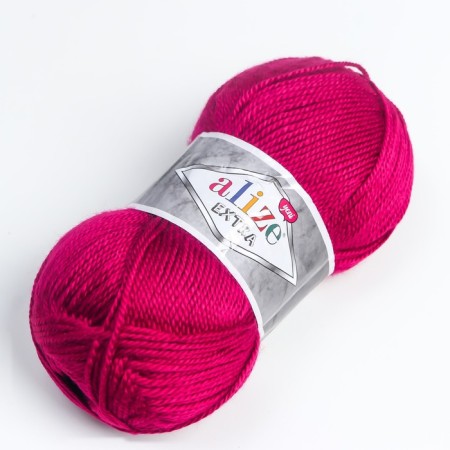 Extra yarn 100% acrylic 220m/100g (48 dark fuchsia)-1