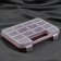 Organizer for needlework, 14 departments, 24.5 × 18 × 4.5 cm, burgundy color