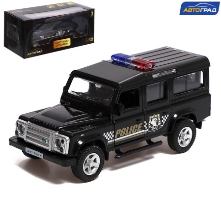 Metal machine Land Rover Defender, 1:32, Inertia, Police