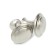 Handle button tundra, d = 23 mm, matte nickel color, 8 pcs tmp