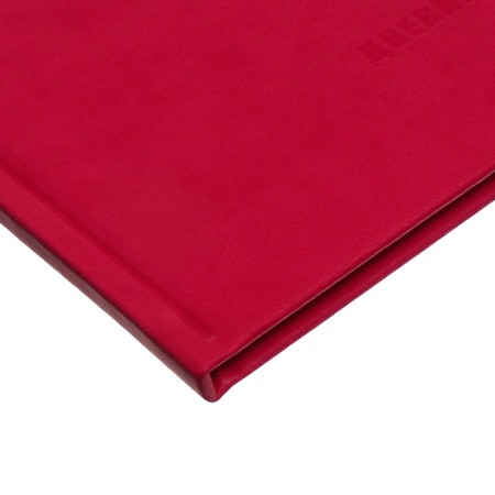 Diary of premium, leatherette Calligrata top, Vivevella, embossing coat of arms, red-2