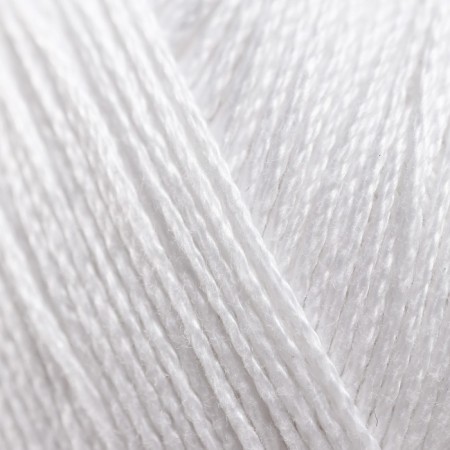 Virtuoso yarn 100% Merusirized cotton 330 m/100 g (01-white)-3