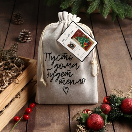 Set in the bag Ethel New Year's gift: a towel 40x70 cm, baking molds - 3 pcs. 1064492-1