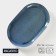 Porcelain oval Magistro Ocean, 25 × 16 × 2.4 cm, blue color