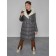 Coat insulated winter female, size 46, dark gray color