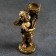 The candlestick "Angel" in the left hand, gold, 14x8x22 cm, for a candle d = 4 cm
