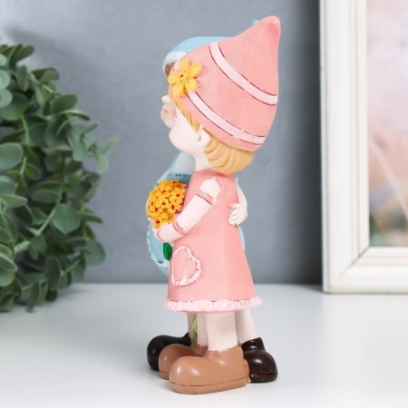 Polystone souvenir "Baby in caps, with a bouquet" MIX 9.5x6x17.5 cm-4