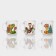New Year's glass tea mug "New Year's snakes", 200 ml, mix