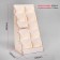 Book stands 10 cells A5, 33 × 33 × 63 cm, thickness 3 mm, beige color