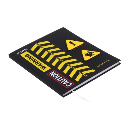 Universal diary for grade 1-11 Danger, hard cover, artificial leather, silkography, liesse, 80 g/m2-1