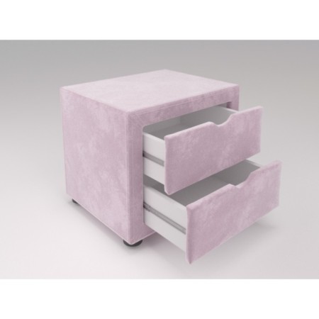 Tumbling bedside Monmar 500x350x420 pink velor