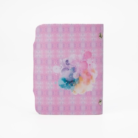 Button business card, 20 cards, pink color-1