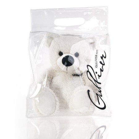 Soft Gulliver toy "Bear", sedentary, white color, 24 cm-7
