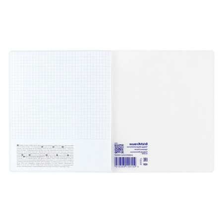 Subject notebook, 48 sheets, cage, geometry Erichkrause "Chaos", plastic cover silk-screen cover, block offset 100%, information block-8