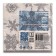 New Year's napkins paper bouquet de luxe “Snowfall silver”, 3 layers, 24x24 cm, 25 pcs.