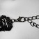 Choker "mistress" openwork, black and white color, 30 cm