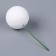 Figure for crafts and decor on the “ball” wire, set of 10 pcs., Size 1 pc. - 4 × 11 cm, white color