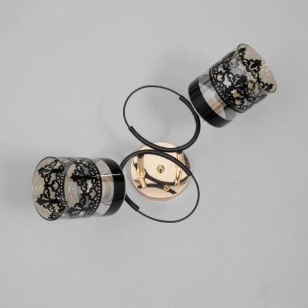 Rhine chandelier 2he27 40w Black 48x26x27 cm Bayerlux-4