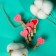 Set for photos and decor "heart", in a set of clothespins 10 pcs., Rope 100 cm