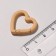 Carabiner "Heart" 2.5 × 2.5 × 0.4cm (set of 3 pcs.), Orange color