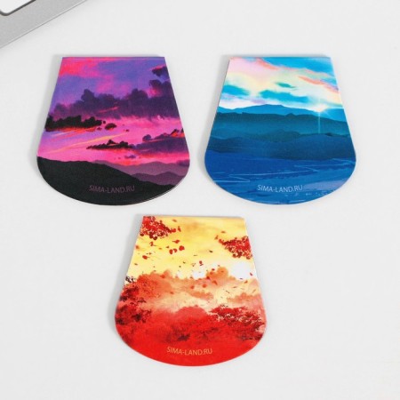 Magnetic bookmarks on the book “Anime. Girls ”, 3 pcs.-4