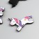 Decor for creativity plastic "Unicorn" set of 8 pcs 1.9x2.5 cm